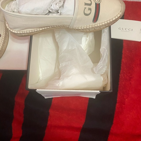 ♥️ GUCCI ESPADRILLES SLIP ON SIZE 40/U.S.10♥️ - Picture 6 of 11